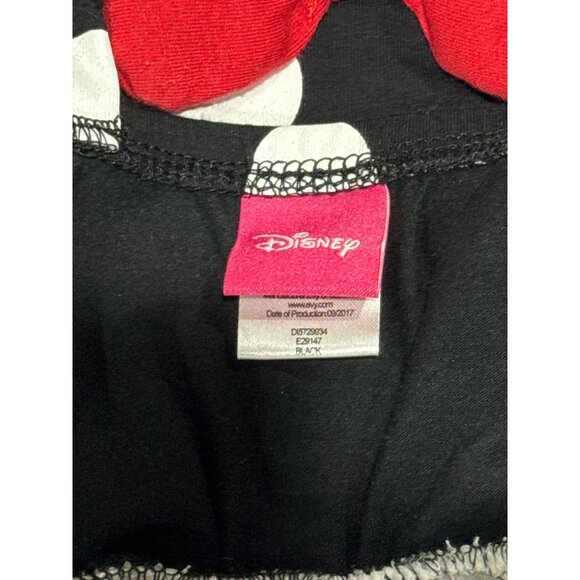 Disney Minnie Mouse Size 3 Polka Dot Tulle Dress W/Red Bow For Girls Black/White - Picture 9 of 9